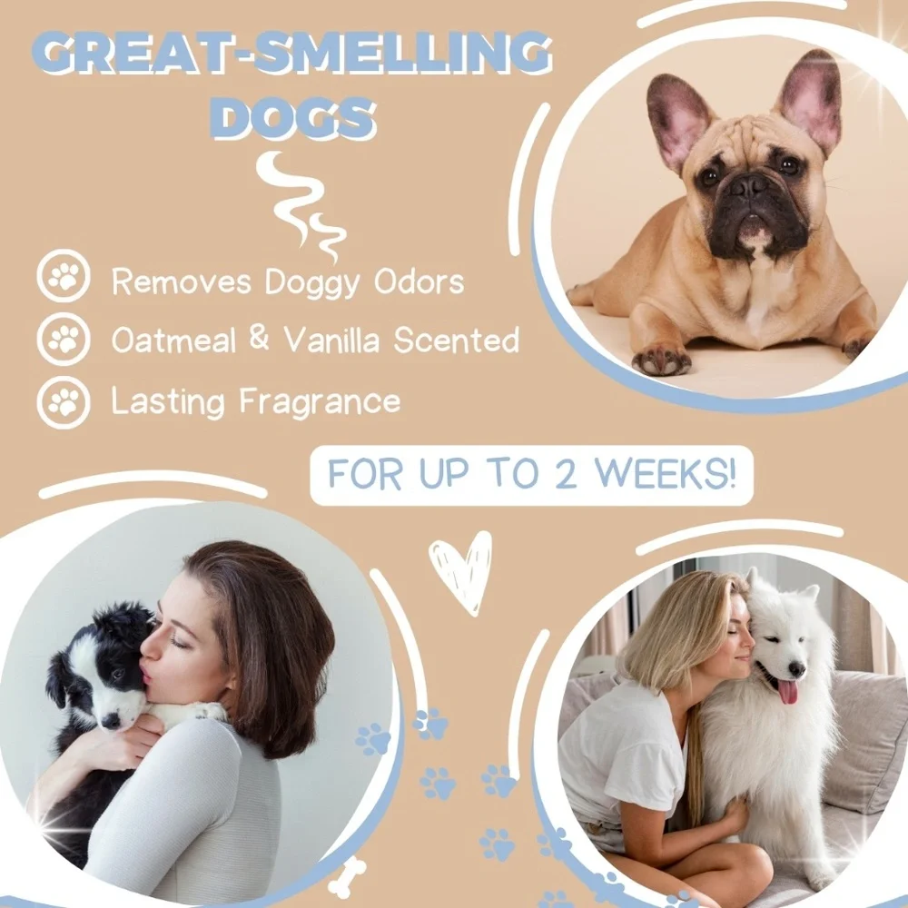 Alpha Dog Series Oatmeal Grooming Natural Dog Shampoo and Conditioner with Aloe